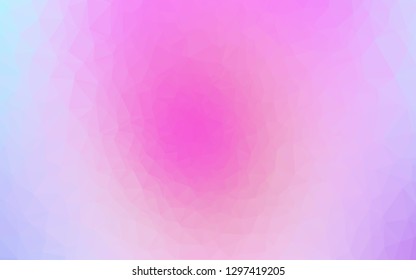 Light Pink, Blue vector low poly layout. An elegant bright illustration with gradient. Brand new design for your business.