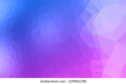 Light Pink, Blue vector low poly cover. Glitter abstract illustration with an elegant design. Completely new design for your business.