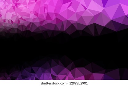 Light Pink, Blue vector low poly cover. An elegant bright illustration with gradient. Template for your brand book.