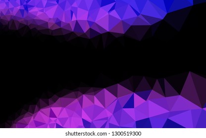 Light Pink, Blue vector low poly layout. Colorful illustration in abstract style with gradient. New texture for your design.