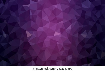Light Pink, Blue vector low poly background. Glitter abstract illustration with an elegant triangles. A new texture for your web site.