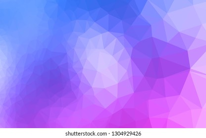 Light Pink, Blue vector low poly cover. Brand new colorful illustration in with gradient. Completely new template for your business design.