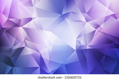 Light Pink, Blue vector low poly layout. Creative illustration in halftone style with triangles. Textured pattern for your backgrounds.