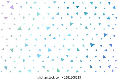 Light Pink, Blue vector  low poly background. Glitter abstract illustration with an elegant triangles. A completely new design for your leaflet.