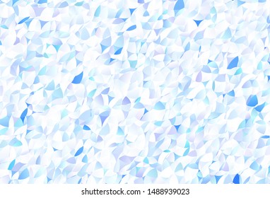 Light Pink, Blue vector low poly layout. Shining colorful illustration with triangles. Template for cell phone's backgrounds.