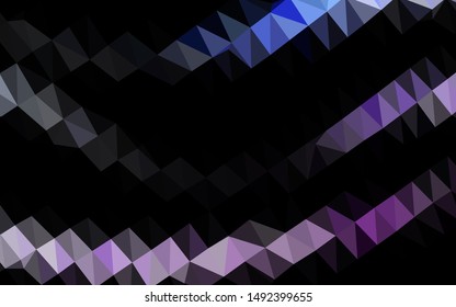 Light Pink, Blue vector low poly layout. Colorful illustration in abstract style with gradient. Elegant pattern for a brand book.
