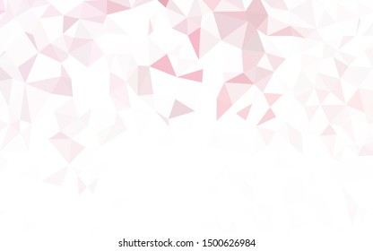 Light Pink, Blue vector low poly layout. Colorful illustration in polygonal style with gradient. Brand new style for your business design.