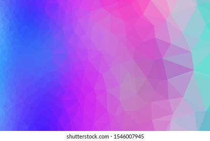 Light Pink, Blue vector low poly texture. Brand new colorful illustration in with gradient. Completely new template for your business design.