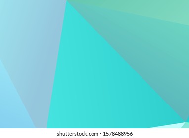 Light Pink, Blue vector low poly background. Shining colorful illustration with triangles. New template for your brand book.