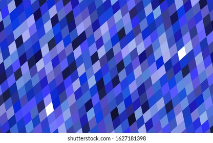 Light Pink, Blue vector low poly background. A sample with a polygonal design. Illustration in polygonal style with repeating squares