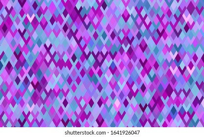 Light Pink, Blue vector low poly background. A sample with a polygonal design. Illustration in polygonal style with repeating squares