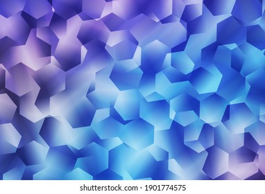 Diseño de polos bajos vectores azulados, de color rosa claro. Ilustración geométrica creativa en estilo Origami con gradiente. Plantilla para el fondo del teléfono móvil.
