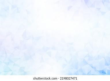 Light Pink, Blue vector low poly background. Colorful illustration in abstract style with triangles. Triangular pattern for your design.