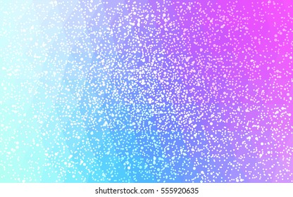 Light Pink Blue vector low poly crystal background with snowflakes. Polygon christmas design pattern . Low poly illustration of New Year celebration.