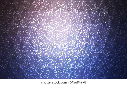 Light Pink, Blue vector low poly crystal background with snowflakes. Polygon christmas design pattern . Low poly illustration of New Year celebration.