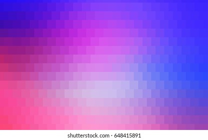Light Pink, Blue vector low poly background. A sample with a polygonal design. Illustration in polygonal style with repeating squares