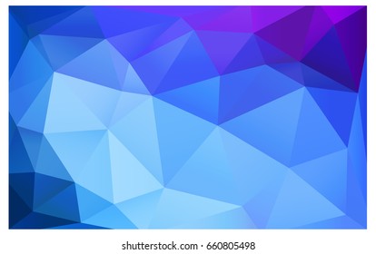 Light Pink, Blue vector Low poly crystal background. Polygon design pattern. Low poly illustration, low polygon background.
