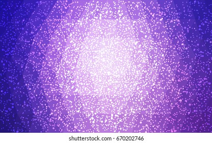 Light Pink, Blue vector low poly crystal background with snowflakes. Polygon christmas design pattern . Low poly illustration of New Year celebration.