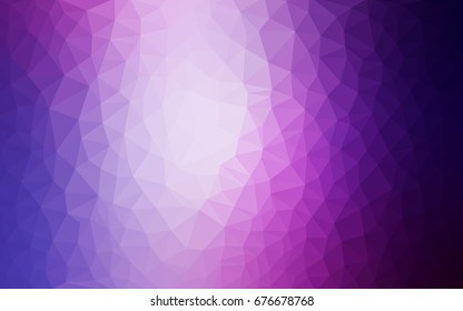 Light Pink, Blue vector Low poly crystal background. Polygon design pattern. Low poly illustration, low polygon background.