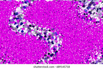 Light Pink, Blue vector low poly background. A sample with a polygonal design. Illustration in polygonal style with repeating squares
