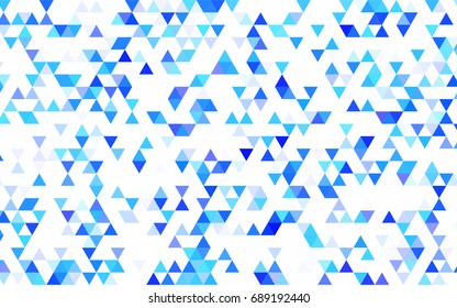 Light Pink, Blue vector low poly background. Shining illustration, which consist of triangles. Brand-new style for your business design.