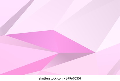 Light Pink, Blue vector low poly pattern. Creative geometric illustration in Origami style with gradient. The elegant pattern can be used as part of a brand book.