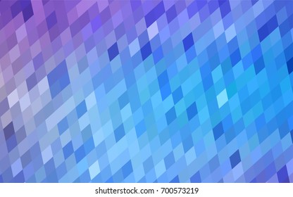 Light Pink, Blue vector low poly background. A sample with a polygonal design. Illustration in polygonal style with repeating squares