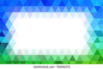 Light Pink, Blue vector low poly background. Creative illustration in halftone style with gradient. The textured pattern can be used for background.