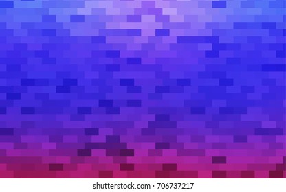 Light Pink, Blue vector low poly background. A sample with a polygonal design. Illustration in polygonal style with repeating squares