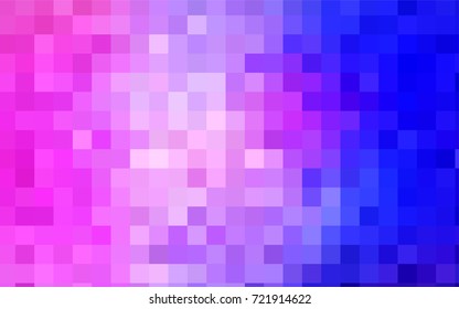 Light Pink, Blue vector low poly background. A sample with a polygonal design. Illustration in polygonal style with repeating squares