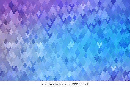 Light Pink, Blue vector low poly background. A sample with a polygonal design. Illustration in polygonal style with repeating squares