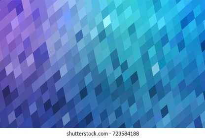 Light Pink, Blue vector low poly background. A sample with a polygonal design. Illustration in polygonal style with repeating squares