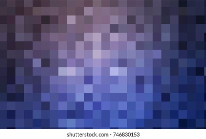 Light Pink, Blue vector low poly background. A sample with a polygonal design. Illustration in polygonal style with repeating squares