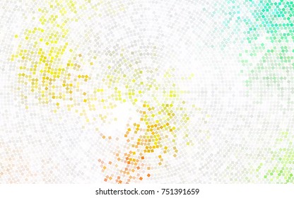 Light Pink, Blue vector low poly background. A sample with a polygonal design. Illustration in polygonal style with repeating squares