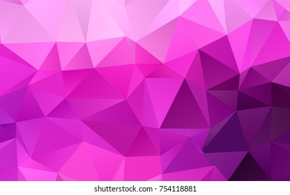 Light Pink, Blue vector low poly template. A vague abstract illustration with gradient. A completely new template for your business design.