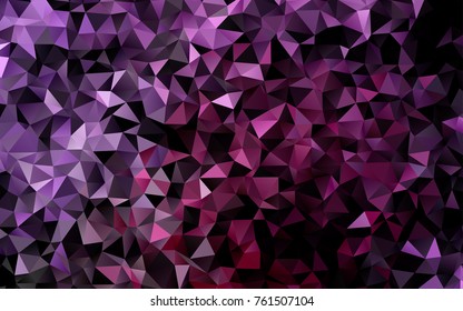 Light Pink, Blue vector low poly template. Colorful abstract illustration with gradient. The polygonal design can be used for your web site.