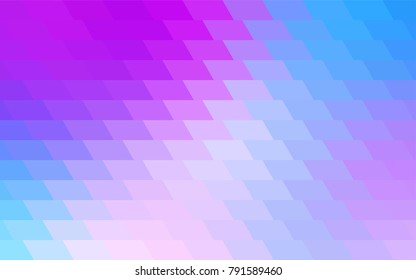 Light Pink, Blue vector low poly background. A sample with a polygonal design. Illustration in polygonal style with repeating squares
