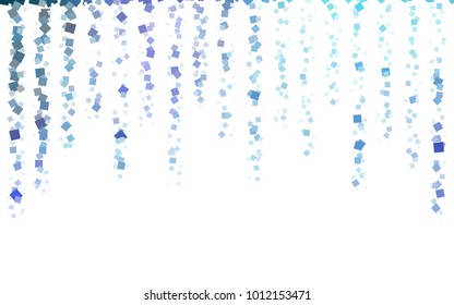 Light Pink, Blue vector modern geometrical background. Abstract template. Geometric pattern in square style with gradient.