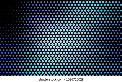 Light Pink, Blue vector modern geometrical circle abstract background. Dotted texture template. Geometric pattern in halftone style with gradient. 