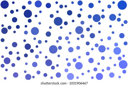 Light Pink, Blue vector modern geometrical circle abstract background. Dotted texture template. Geometric pattern in halftone style with gradient. 