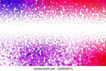 Light Pink, Blue vector modern geometrical background. Abstract template. Geometric pattern in square style with gradient.