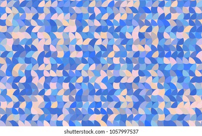 Light Pink, Blue vector modern geometrical circle abstract background. Dotted texture template. Geometric pattern in halftone style with gradient. 