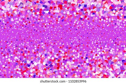 Light Pink, Blue vector modern geometrical background. Abstract template. Geometric pattern in square style with gradient.