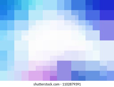 Light Pink, Blue vector modern geometrical abstract background. Texture template. Geometric pattern in Origami style with gradient. 