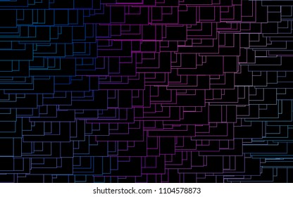 Light Pink, Blue vector modern geometrical background. Abstract template. Geometric pattern in square style with gradient.