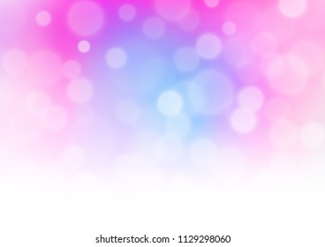Light Pink, Blue vector modern bokeh pattern. Colorful illustration in blurry style with gradient. The template for backgrounds of cell phones.