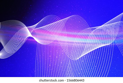 Light Pink, Blue vector modern elegant background. Shining colored illustration in smart style. Smart design for your work.