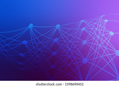 Light Pink, Blue vector modern elegant layout. Modern abstract illustration with gradient. New design for your business.