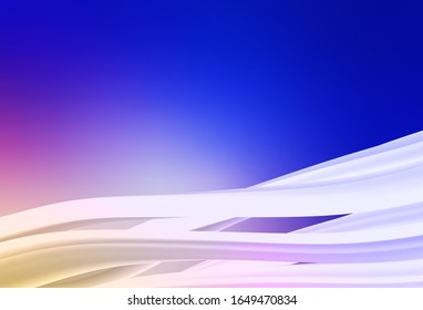 Light Pink, Blue vector modern elegant background. A completely new colored illustration in blur style. Background for designs.