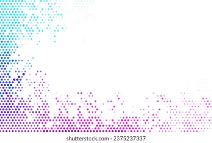Hellrosa, Blauer Vektor Moderne abstrakte Illustration mit bunten Wassertropfen. Abstrakte Illustration mit farbigen Bläschen im Naturstil. Intelligentes Design für Unternehmenswerbung.